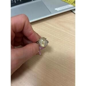 Sterling silver rutilated quartz ring